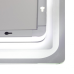 Дзеркало Qtap Mideya 800х600 з LED-підсвічуванням Touch, з антизапотіванням, з годинником, димером, рег.