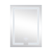 Дзеркало Lidz Kubis 600х800 з LED-підсвічуванням Touch, з антизапотіванням, з димером, рег. яскравості