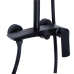 Душова система для душу Qtap Slavonice на два споживачі QTSLA110BLM45914 Black Matt