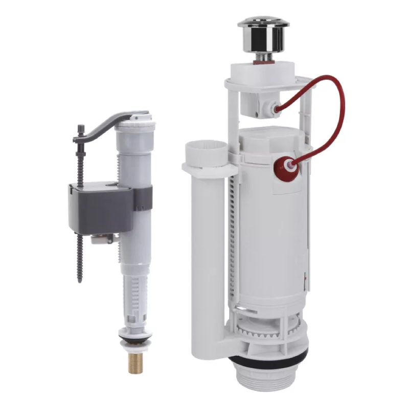 Комплект механізму бачка унітазу GAPPO G1890.04 підкл. 1/2“, підвід нижній, бічний, 2-х режимний Комплект механізму бачка унітазу GAPPO G1890.04 підкл. 1/2“, підвід нижній, бічний, 2-х режимний