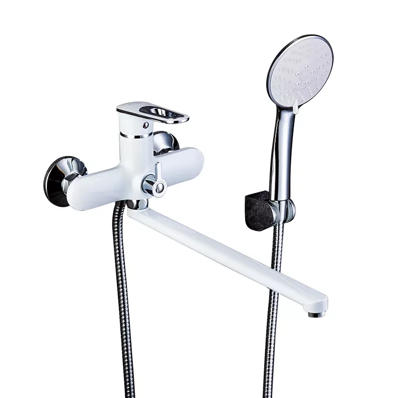 Змішувач для ванни Frap F2249, білий/хром