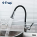 Змішувач для кухні Frap F4044 з гнучким виливом, 2 режими, чорний/хром Змішувач для кухні Frap F4044 з гнучким виливом, 2 режими, чорний/хром