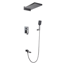 G7107-79 душ. система вбуд. 3х функц. одноваж. лат. Ø35 (сірий Gungrey) {2/1}