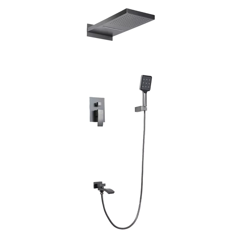 G7107-79 душ. система вбуд. 3х функц. одноваж. лат. Ø35 (сірий Gungrey) {2/1}