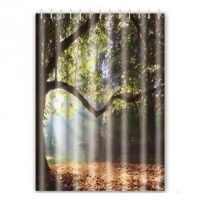 Шторка для ванної та душу Frap F8606, поліестер, 180х180 см, “Осінь“