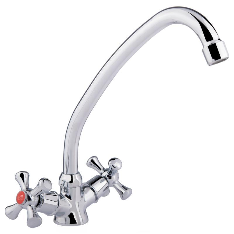 Змішувач для кухні Lidz Lamb 271F двохвентильний LDLAM271FCRM21889 Chrome Змішувач для кухні Lidz Lamb 271F двохвентильний LDLAM271FCRM21889 Chrome