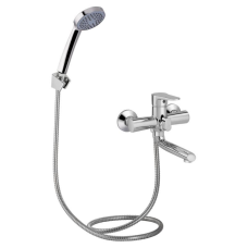 Змішувач для ванни Lidz Nicole 006 з поворотним виливом (з душовим гарнітуром) (k35) LDNIC006CRM22139 Chrome