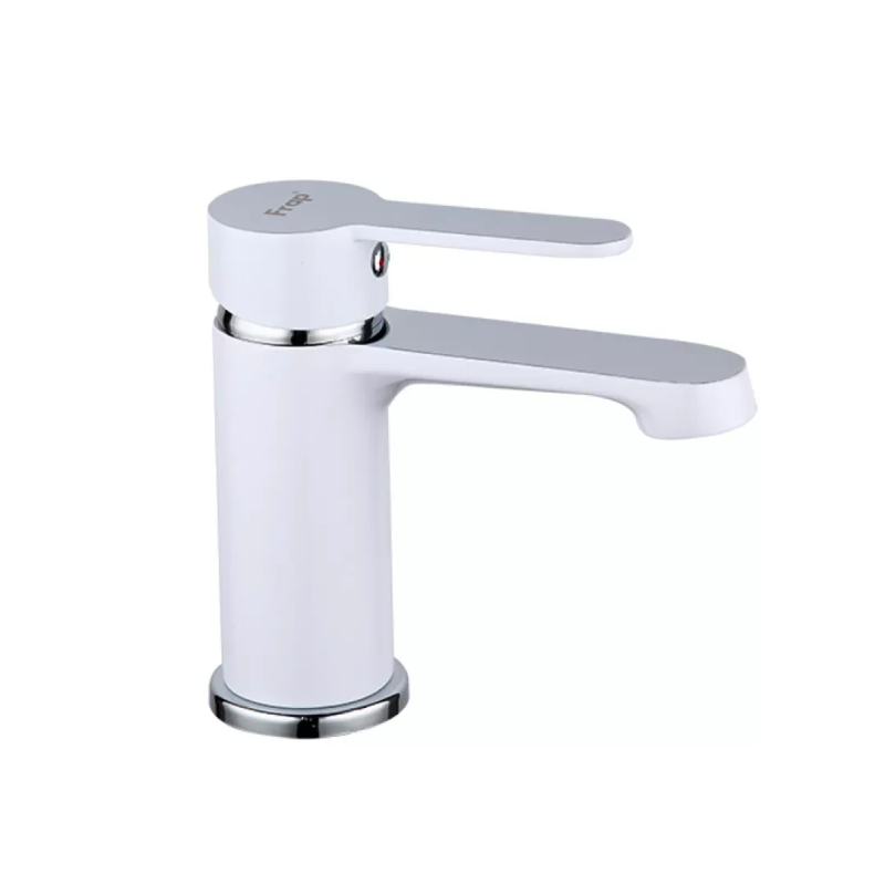 Змішувач для умивальника Frap F1041, білий/хром Змішувач для умивальника Frap F1041, білий/хром