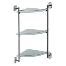 Полиця кутова Lidz Oreo 1003 скляна 3 ярусна LDORE1003CRM22182 Chrome