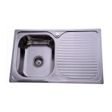 Кухонна мийка Lidz 7848 0,8 мм Satin (LIDZ7848SAT)