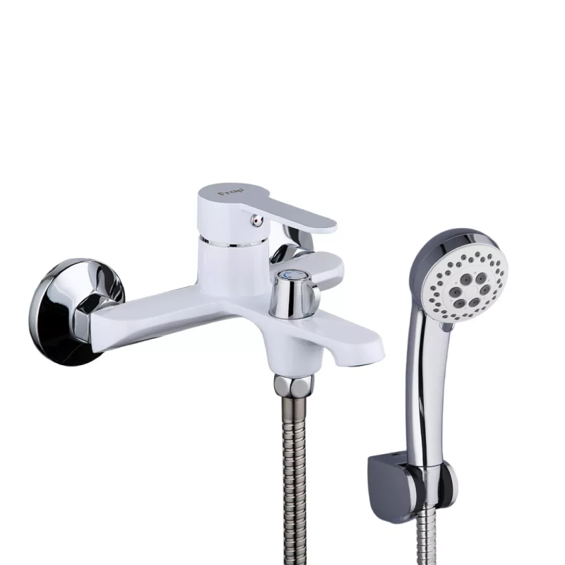 Змішувач для ванни Frap F3241, білий/хром Змішувач для ванни Frap F3241, білий/хром