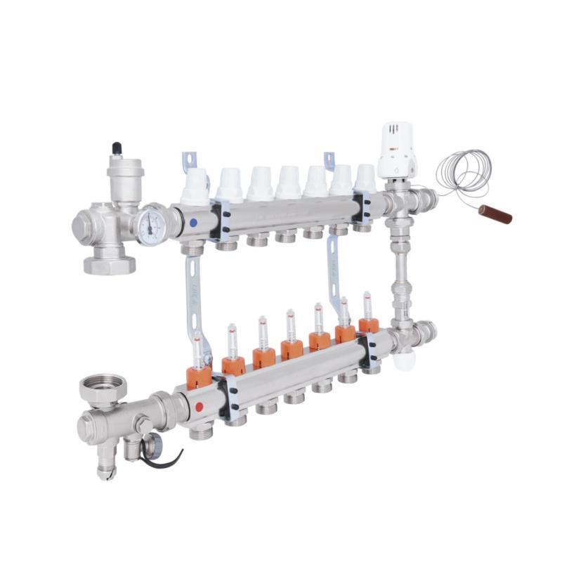 Колекторна група Icma 1“ 7 виходів, з витратоміром №K0111 Колекторна група Icma 1“ 7 виходів, з витратоміром №K0111