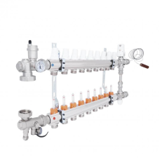 Колекторна група Icma 1“ 9 виходів, з витратоміром №K0111