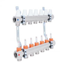 Колектор Icma 1“ 7 виходів, з витратомірами №K013