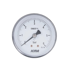 Манометр Icma 1/4“ 0-6 бар, заднє підключення №243