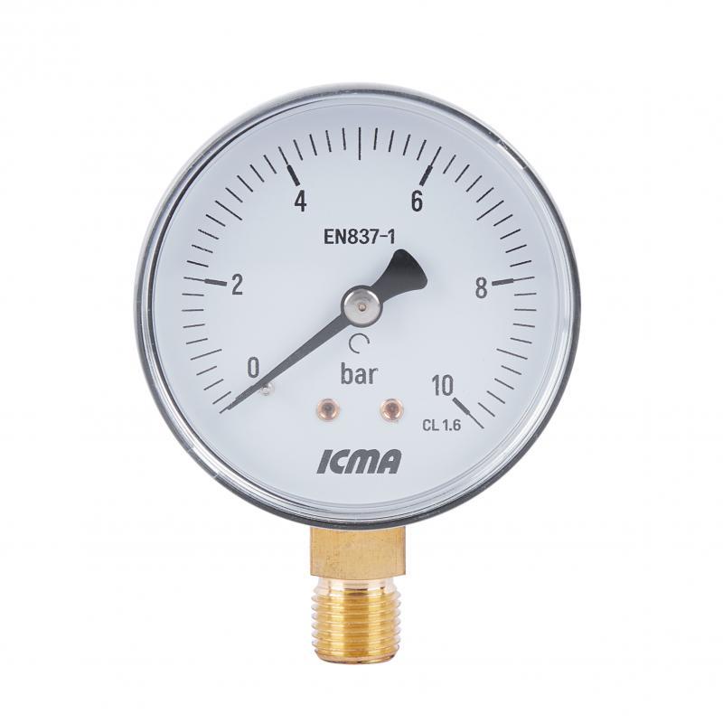 Манометр Icma 1/4“ 0-6 бар, нижнє підключення №244 Манометр Icma 1/4“ 0-6 бар, нижнє підключення №244