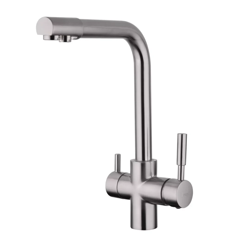 Змішувач для кухні Frap F4352-5 на дві води, сатин Змішувач для кухні Frap F4352-5 на дві води, сатин