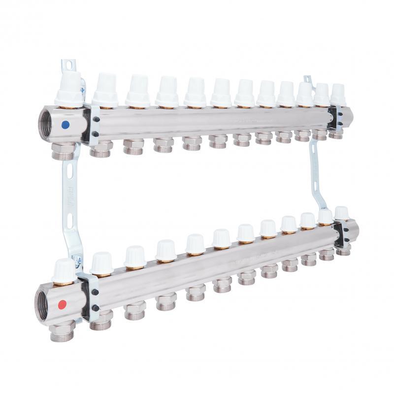 Колектор Icma 1“ 12 виходів, без витратоміра №K005 Колектор Icma 1“ 12 виходів, без витратоміра №K005