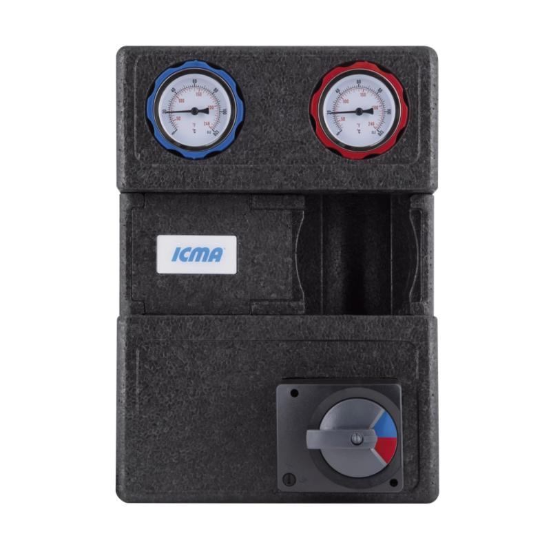 Насосна група Icma 1“ 1/2 підключення справа, без насоса №R001 Насосна група Icma 1“ 1/2 підключення справа, без насоса №R001