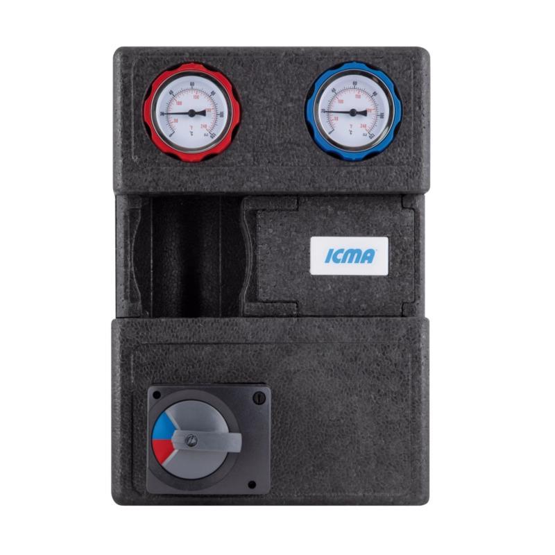 Насосна група Icma 1“ 1/2 підключення зліва, без насоса №R001 Насосна група Icma 1“ 1/2 підключення зліва, без насоса №R001