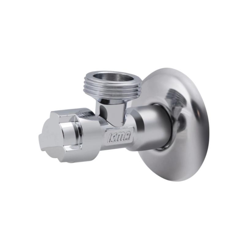 Кран приладовий буксовий Icma 1/2“ х3/4“ кутовий №519 Кран приладовий буксовий Icma 1/2“ х3/4“ кутовий №519