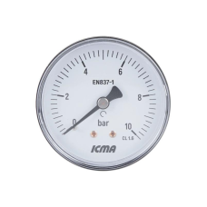 Манометр Icma 1/4“ 0-10 бар, заднє підключення №243