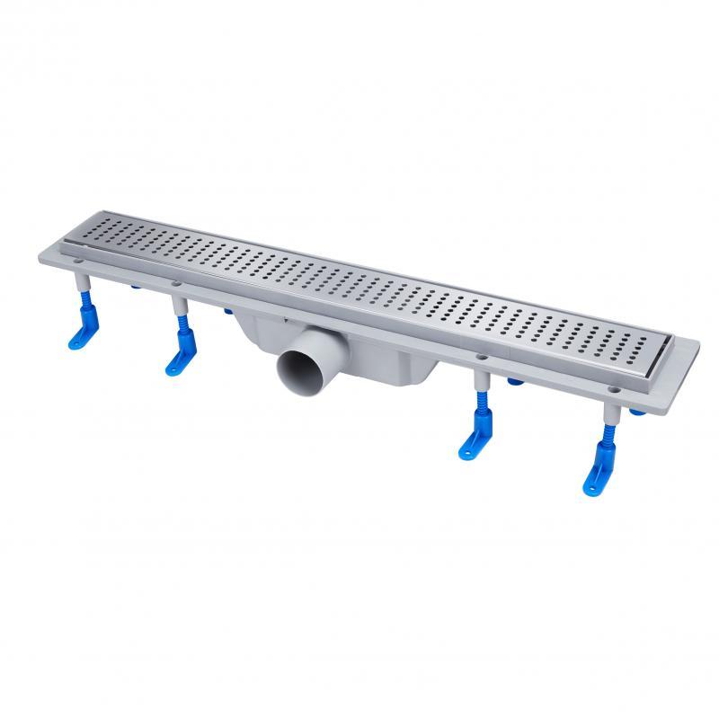 Трап Qtap Dry FB304-600 лінійний з сухим закривом та нержавіючою решіткою 600х73 Трап Qtap Dry FB304-600 лінійний з сухим закривом та нержавіючою решіткою 600х73