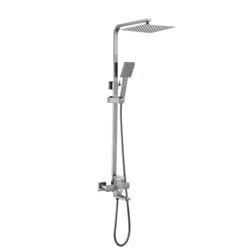 Душова система універсальна Lidz Kubis 1030 на три споживача (з виливом) (k35) LDKUB1030NKS28538 Nickel Душова система універсальна Lidz Kubis 1030 на три споживача (з виливом) (k35) LDKUB1030NKS28538 Nickel