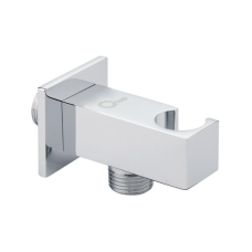 Підключення з тримачем для шланга Qtap Spojeni прямоугольне QTCRMBH130 Chrome (Fixsit)