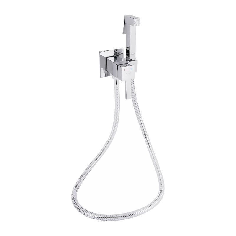 Набор для гігієнічного душу Qtap Inspai-Varius прямокутний QTINSVARCRMV00440201 Chrome Набор для гігієнічного душу Qtap Inspai-Varius прямокутний QTINSVARCRMV00440201 Chrome