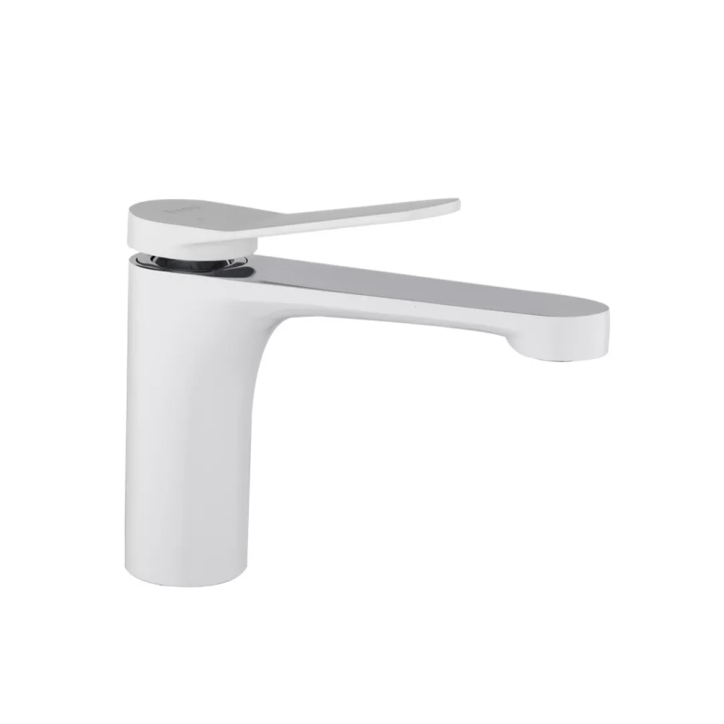 Змішувач для умивальника Frap F1045, білий/хром Змішувач для умивальника Frap F1045, білий/хром