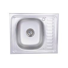 Кухонна мийка Lidz 6050-L 0,6 мм Satin (LIDZ6050L06SAT)