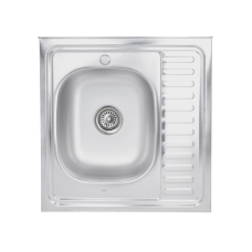 Кухонна мийка Lidz 6060-L 0,6 мм Satin (LIDZ6060SAT06)