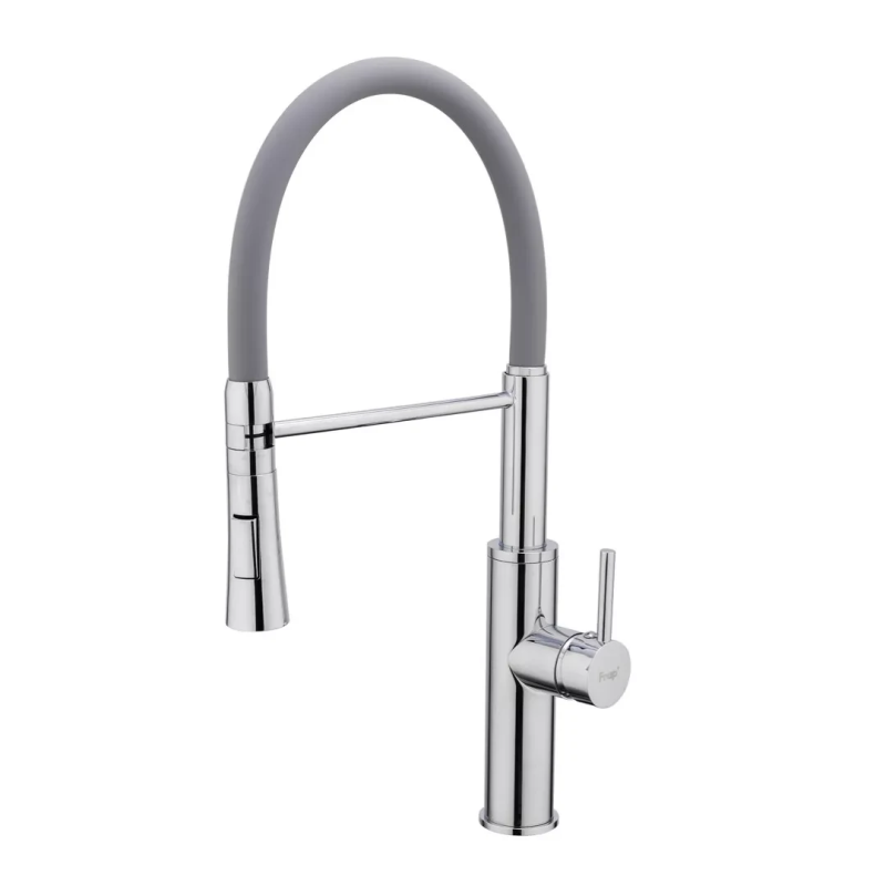 Змішувач для кухні Frap F4452-6 з гнучким виливом, 2 режими, сірий/хром Змішувач для кухні Frap F4452-6 з гнучким виливом, 2 режими, сірий/хром