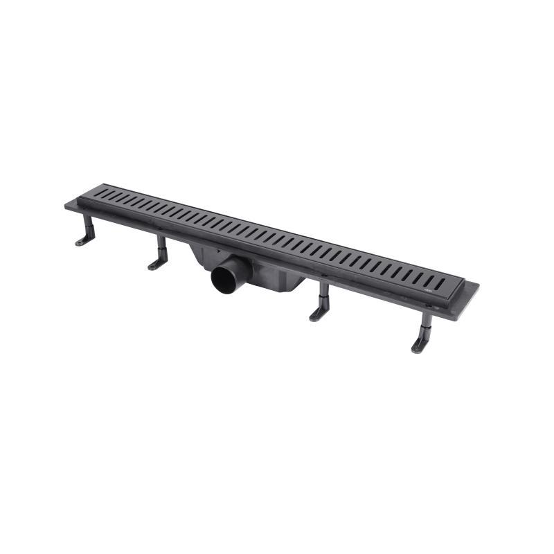 Трап Qtap Dry FA304-700MBLA лінійний з сухим закривом та нержавіючою решіткою 700х73 Трап Qtap Dry FA304-700MBLA лінійний з сухим закривом та нержавіючою решіткою 700х73