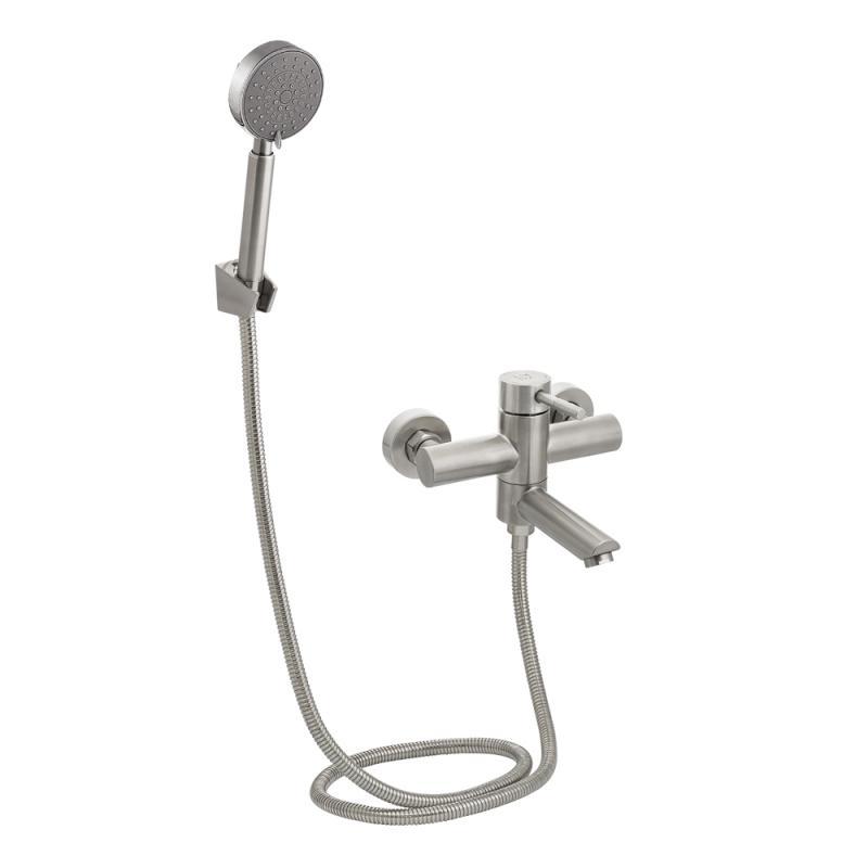 Змішувач для ванни Lidz Aria 006 з поворотним виливом (з душовим гарнітуром) (k35) LDARI006NKS34940 Nickel Змішувач для ванни Lidz Aria 006 з поворотним виливом (з душовим гарнітуром) (k35) LDARI006NKS34940 Nickel