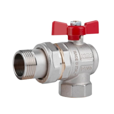 Кран кульовий Icma FAR. ROSSA 1“ кутовий №361