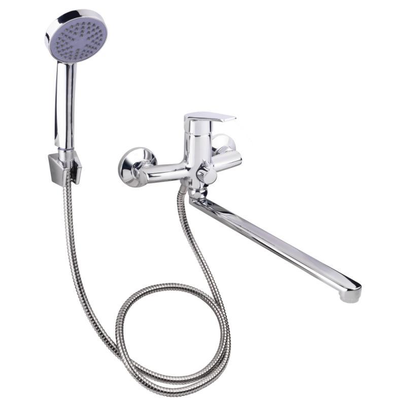 Змішувач для ванни Lidz Gloria 005 з поворотним виливом (з душовим гарнітуром) (k35) LDGLO005CRM35117 Chrome Змішувач для ванни Lidz Gloria 005 з поворотним виливом (з душовим гарнітуром) (k35) LDGLO005CRM35117 Chrome