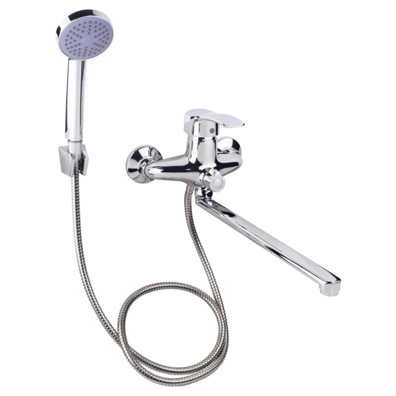 Змішувач для ванни Lidz Anny 005 з поворотним виливом (з душовим гарнітуром) (k40) LDANN005CRM35120 Chrome Змішувач для ванни Lidz Anny 005 з поворотним виливом (з душовим гарнітуром) (k40) LDANN005CRM35120 Chrome