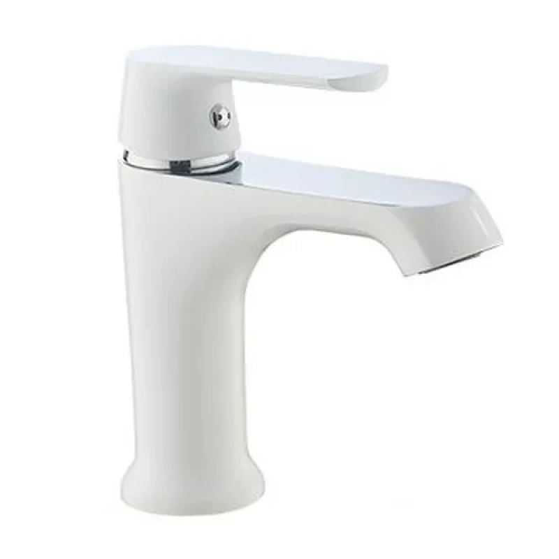 Змішувач для умивальника Frap F1031, білий/хром Змішувач для умивальника Frap F1031, білий/хром