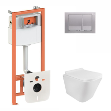 Готове рішення Qtap для ванної кімнати: підвісний унітаз Tern Rimless + комплект інсталяції Nest 4 в 1
