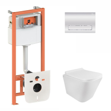 Готове рішення Qtap для ванної кімнати: підвісний унітаз Tern Rimless + комплект інсталяції Nest 4 в 1