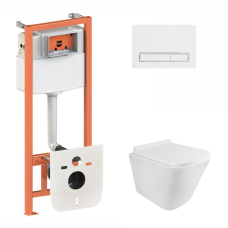 Готове рішення Qtap для ванної кімнати: підвісний унітаз Tern Rimless + комплект інсталяції Nest 4 в 1