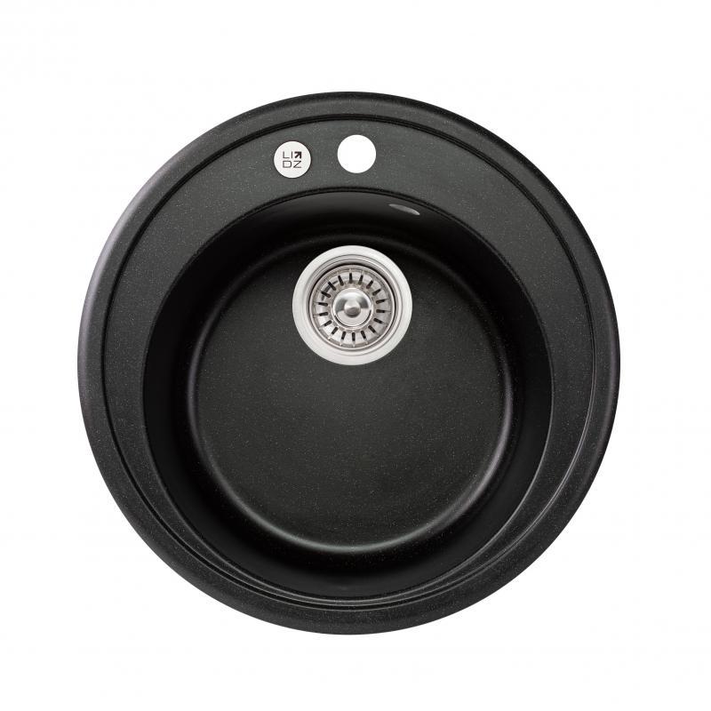 Кухонна мийка Lidz D510/200 BLM-14 (LIDZBLM14D510200) Кухонна мийка Lidz D510/200 BLM-14 (LIDZBLM14D510200)