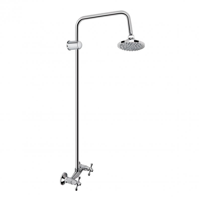 Душова система для кабані Lidz Lamb 1361 двовентильній на одного споживача LDLAM1361CRM35072 Chrome