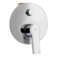 Змішувач для душу Qtap Ustek прихованого монтажу на два споживача QTUST6216107ODC Chrome