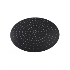 Лійка для верхнього душу Qtap Hlavova 400 мм округла QTHLAS400O1ZBB Black Matt