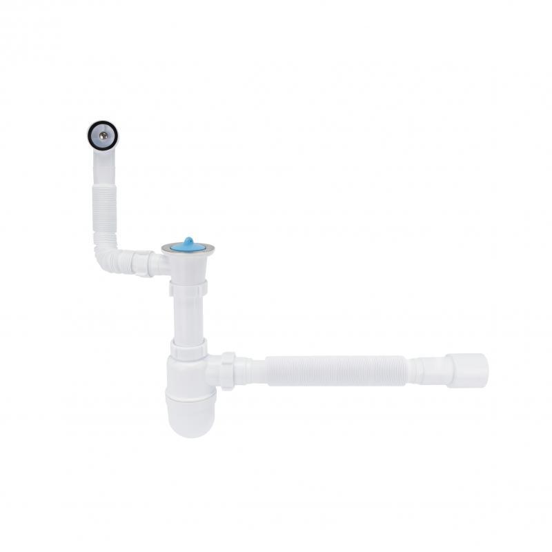 Сифон для раковини Lidz (WHI) 60 08 E004 00 з круглим переливом (вихід 50 мм) Сифон для раковини Lidz (WHI) 60 08 E004 00 з круглим переливом (вихід 50 мм)