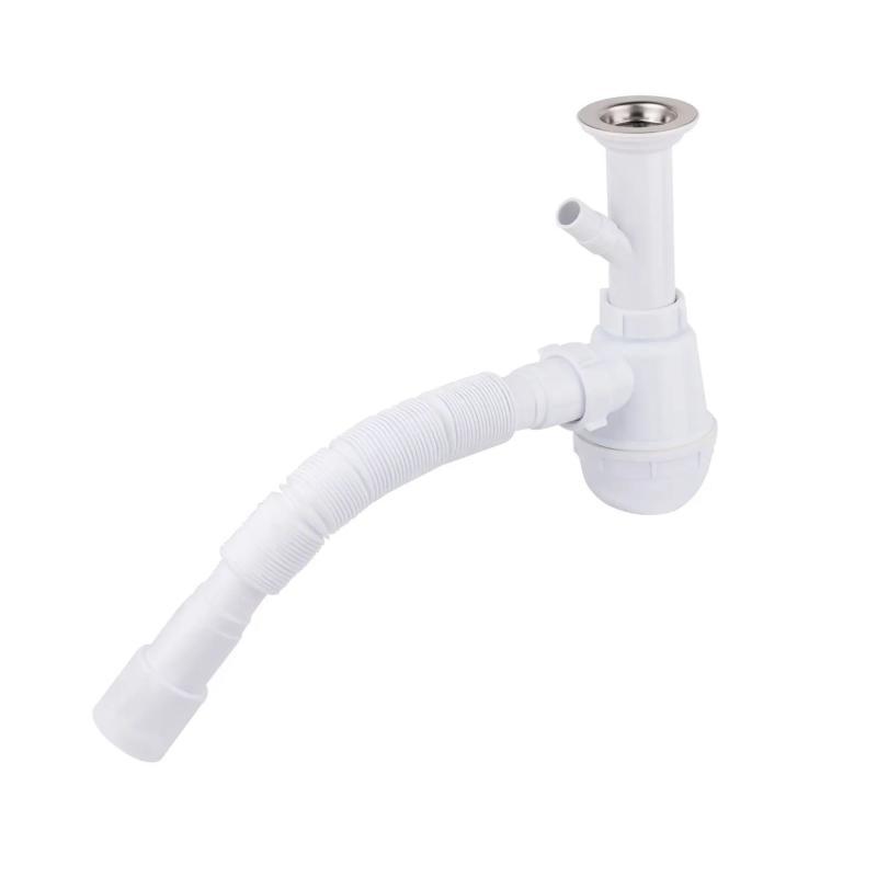 Сифон для кухонної мийки Lidz (WHI) 60 05 M002 00 з відводом для пральної машини (вихід 40/50 мм) Сифон для кухонної мийки Lidz (WHI) 60 05 M002 00 з відводом для пральної машини (вихід 40/50 мм)