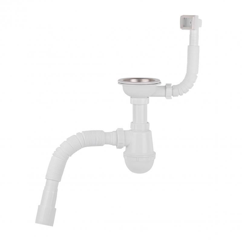 Сифон для кухонної мийки Lidz (WHI) 60 05 M001 01 EURO (вихід 50 мм) Сифон для кухонної мийки Lidz (WHI) 60 05 M001 01 EURO (вихід 50 мм)